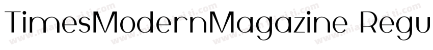 TimesModernMagazine Regular字体转换